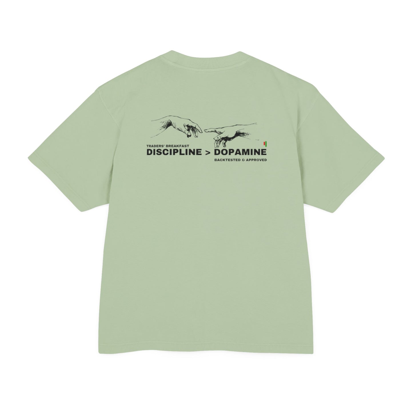 BEST SELLER Discipline > Dopamine Best Selling Graphic Tee - Traders' Breakfast Stoic Edition