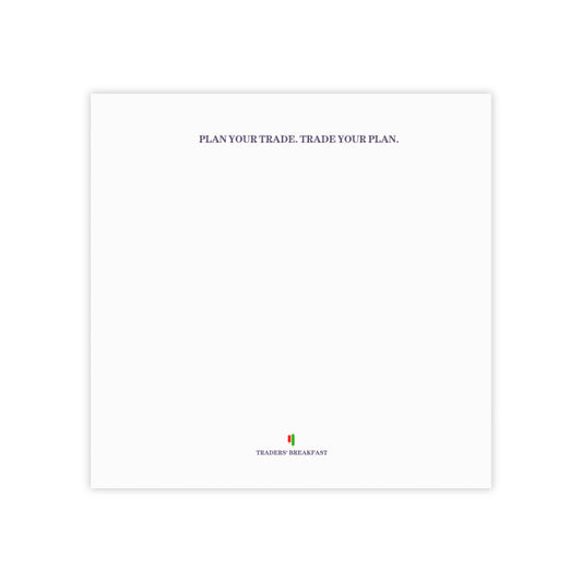 Traders' Breakfast Sticky Note Pad