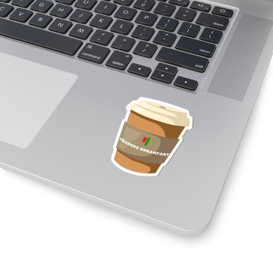 Traders' Breakfast Sticker 3" x 3"